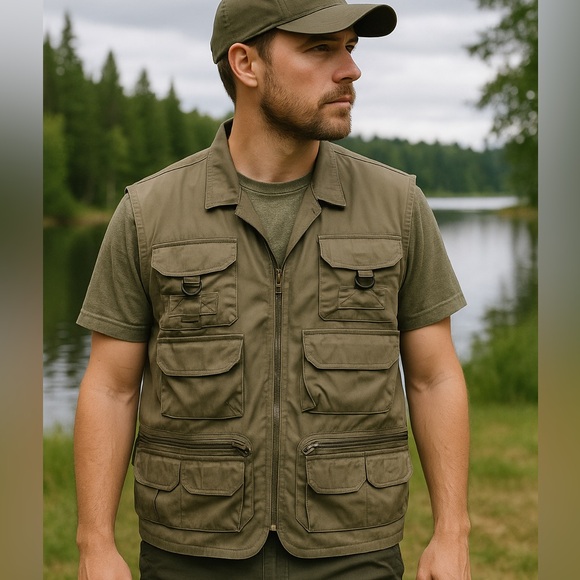 Herter’s Men’s Utility Fishing Photography Vest XL - Picture 2 of 10